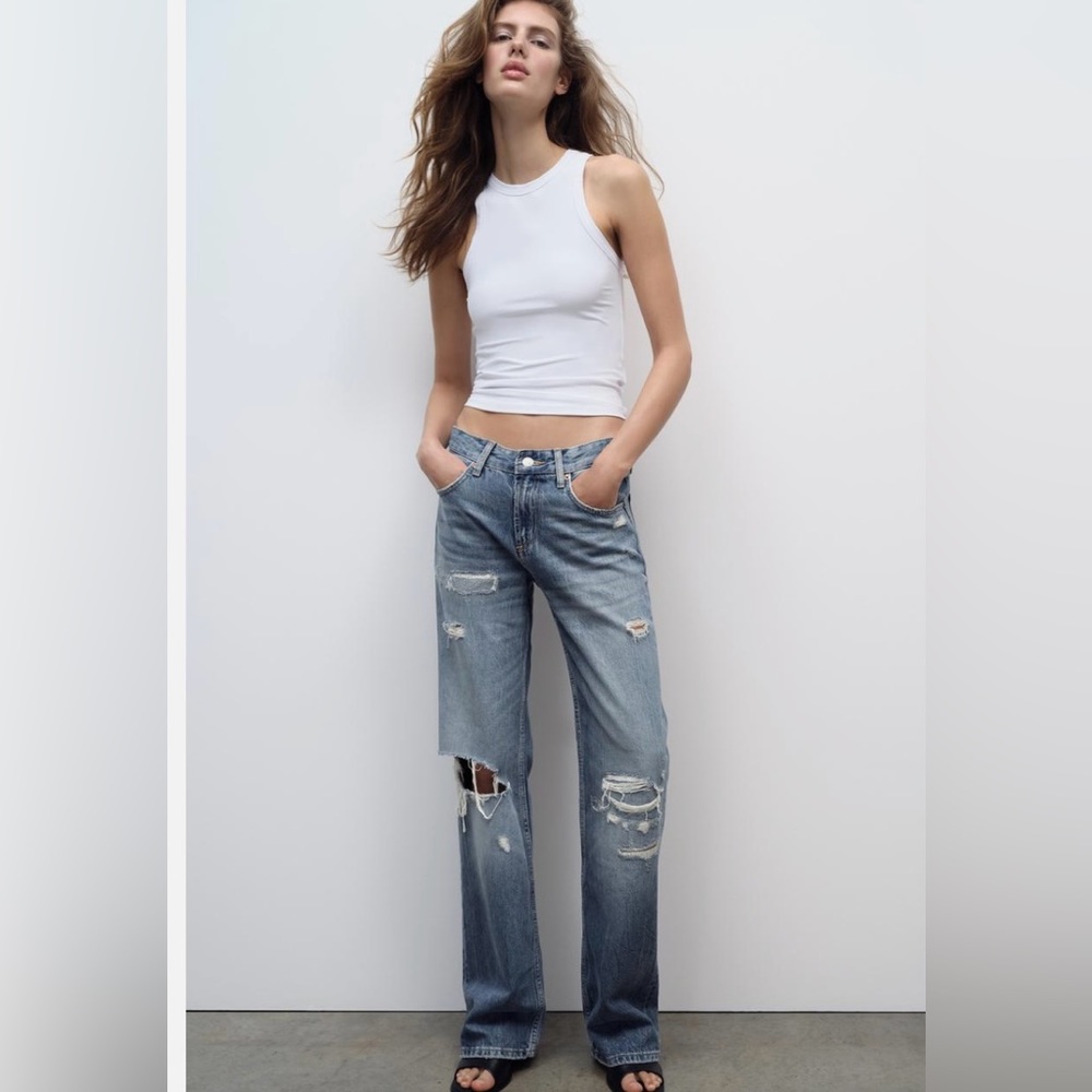 Zara Ripped Jeans Size 2